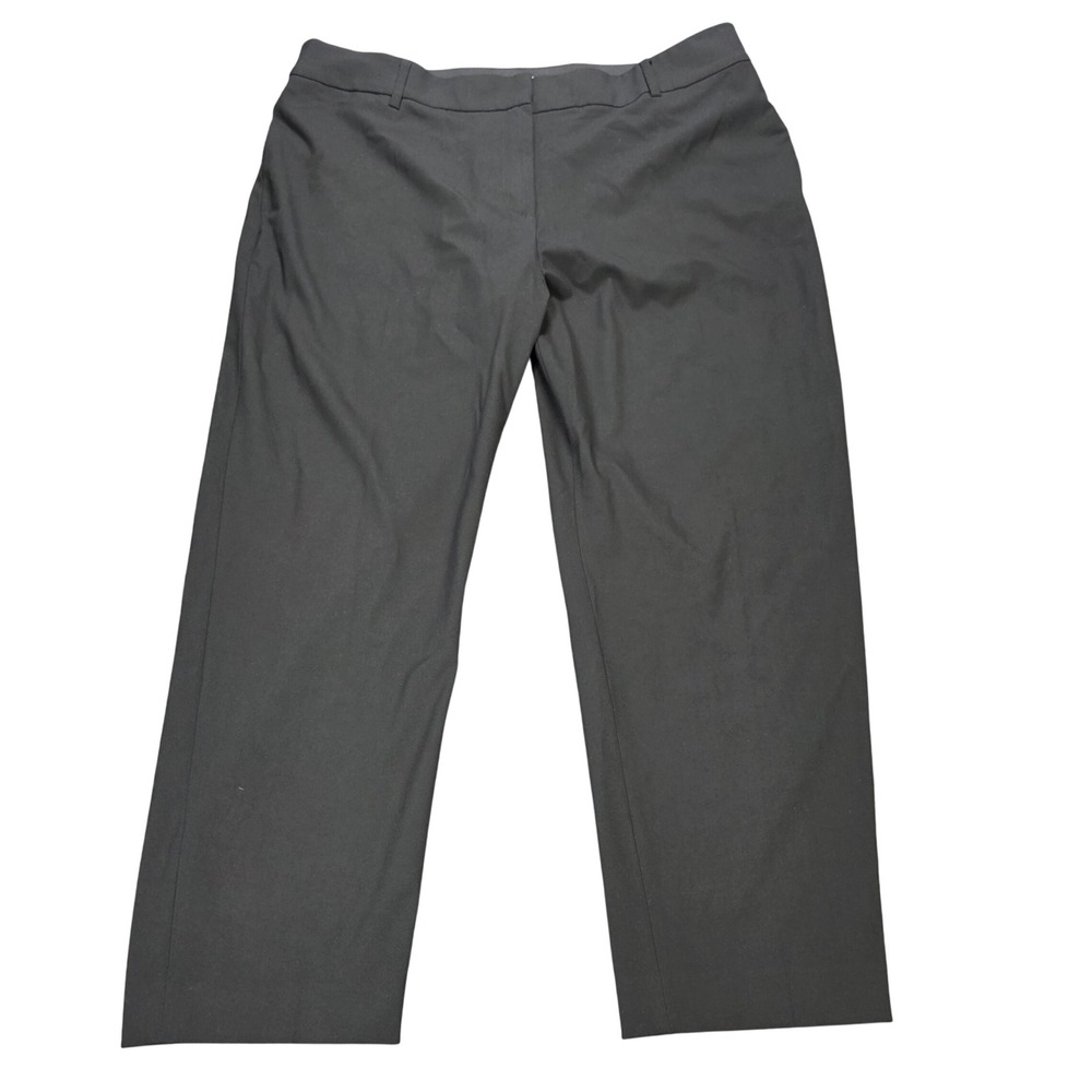 H&M Womens Straight Leg Dress Pants Women's Size 18 Black Stretch Professional